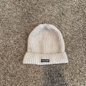 True Religion Beige Knit Beanie